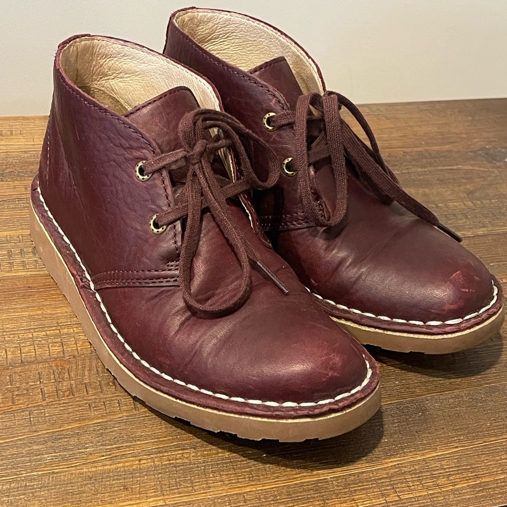 LL Bean Boots Womens 6 Stonington Chukka Burgundy Leather Lace Up Casual - Picture 16 of 16